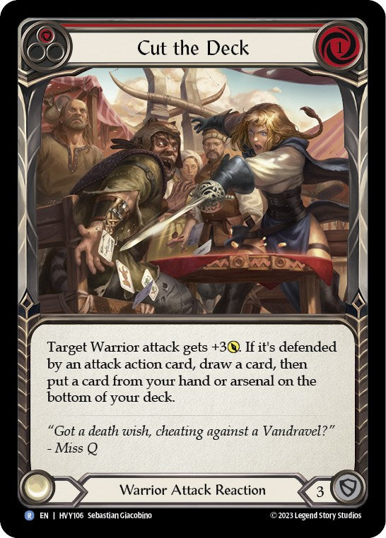 Cut the Deck (Red) [HVY106] (Heavy Hitters) - PCA Designer Toys