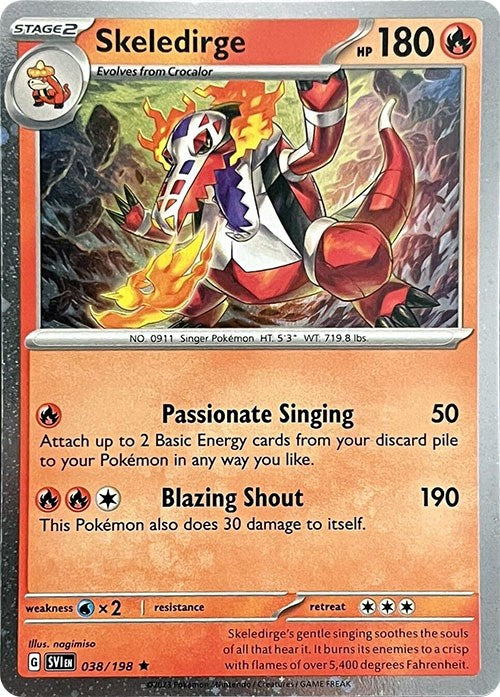Skeledirge (038/198) (Cosmos Holo) [Miscellaneous Cards] - PCA Designer Toys