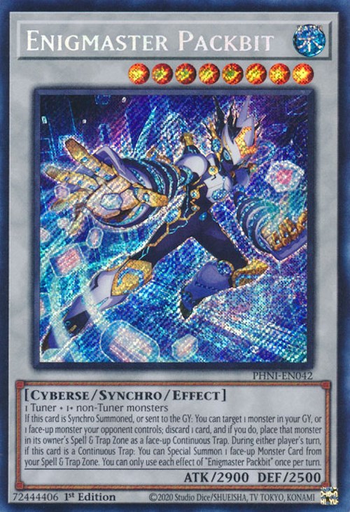 Enigmaster Packbit [PHNI-EN042] Secret Rare - PCA Designer Toys