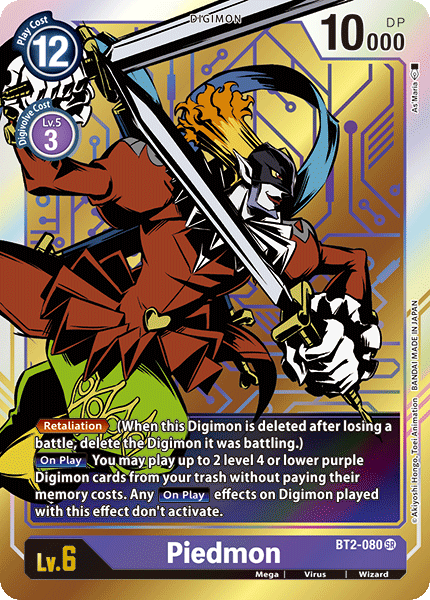 Piedmon [BT2-080] (Alternate Art) [Release Special Booster Ver.1.0] - PCA Designer Toys