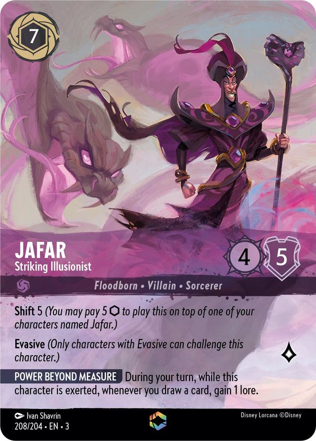 Jafar - Striking Illusionist (Enchanted) (208/204) [Into the Inklands] - PCA Designer Toys