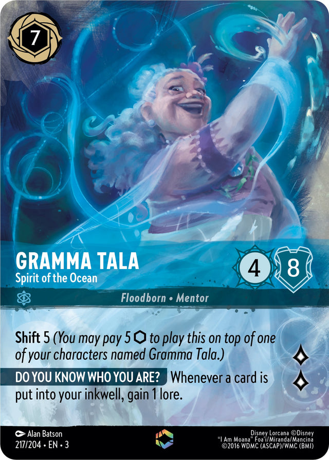 Gramma Tala - Spirit of the Ocean (Enchanted) (217/204) [Into the Inklands] - PCA Designer Toys