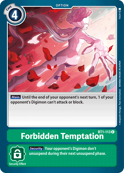 Forbidden Temptation [BT1-113] [Release Special Booster Ver.1.0] - PCA Designer Toys