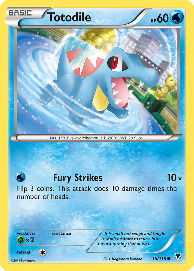 Totodile (15/119) [XY: Phantom Forces] - PCA Designer Toys