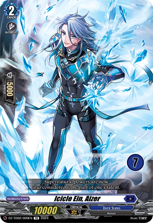 Icicle Ein, Aizer (7) (DZ-TD02/009EN) [Start Up Trial Deck: Dark States] - PCA Designer Toys