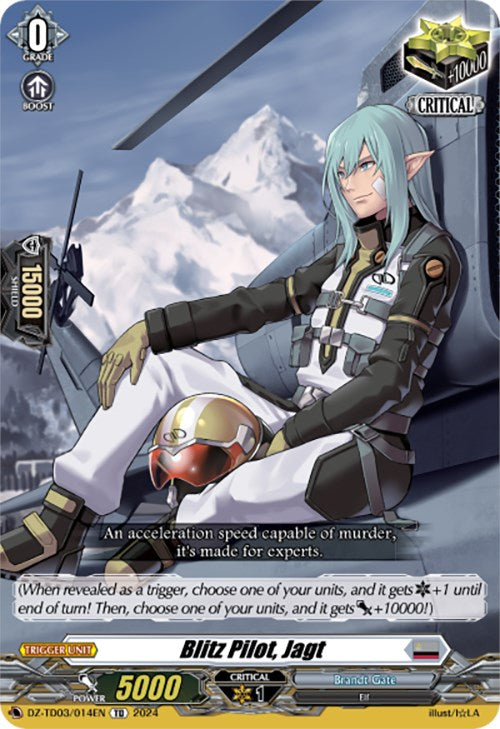 Blitz Pilot, Jagt (DZ-TD03/014EN) [Start Up Trial Deck: Brandt Gate] - PCA Designer Toys