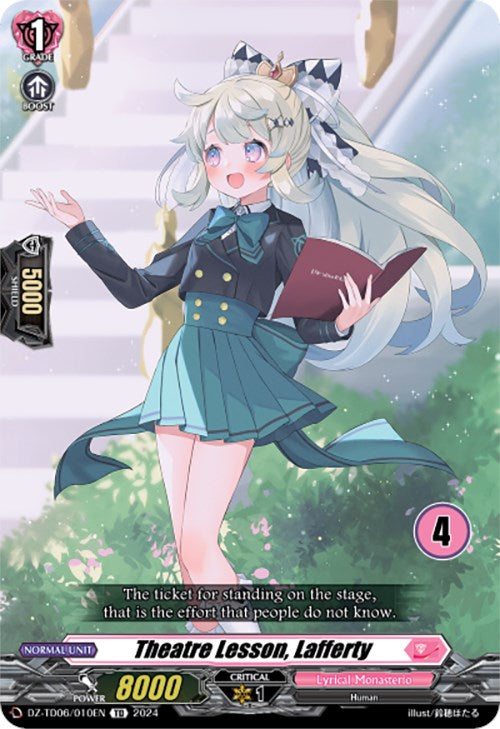 Theatre Lesson, Lafferty (4) (DZ-TD06/010EN) [Start Up Trial Deck: Lyrical Monasterio] - PCA Designer Toys