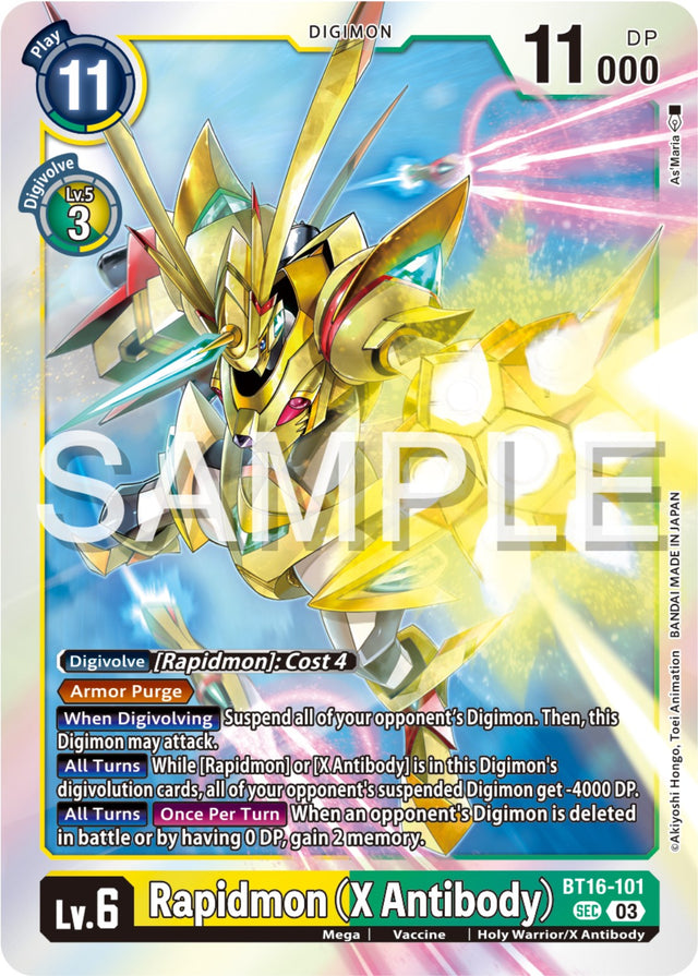 Rapidmon (X Antibody) [BT16-101] [Beginning Observer] - PCA Designer Toys