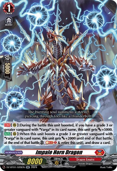 Impale Horn Dragon (DZ-BT01/028EN) [Fated Clash] - PCA Designer Toys