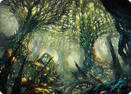 The Hunter Maze Art Card [Phyrexia: All Will Be One Art Series] - PCA Designer Toys