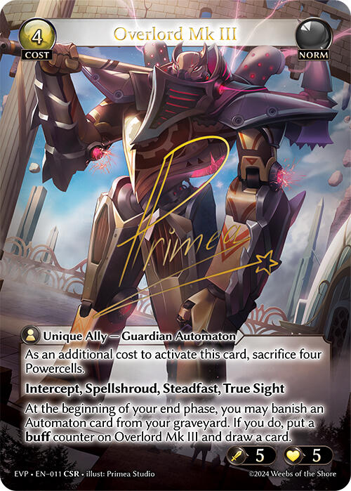Overlord Mk III (011) [Promotional Cards] - PCA Designer Toys