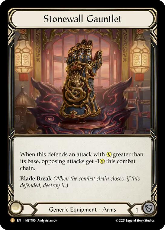Stonewall Gauntlet [MST190] (Part the Mistveil)  Cold Foil - PCA Designer Toys