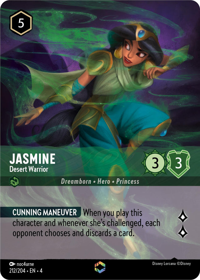 Jasmine - Desert Warrior (Enchanted) (212/204) [Ursula's Return]