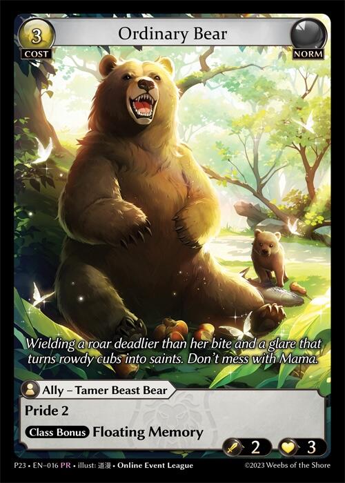 Ordinary Bear (016) [Promotional Cards] - PCA Designer Toys