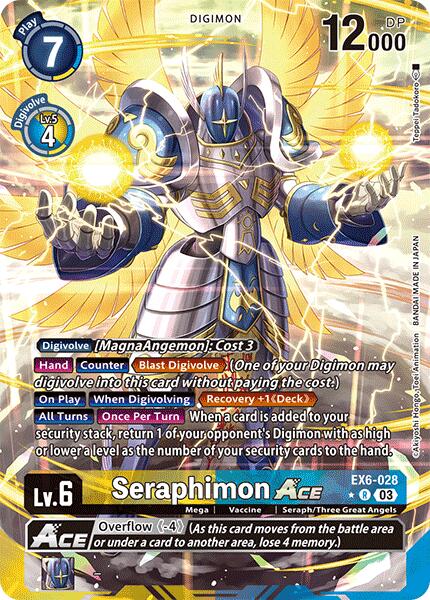 Seraphimon ACE [EX6-028] (Alternate Art) [Infernal Ascension] - PCA Designer Toys