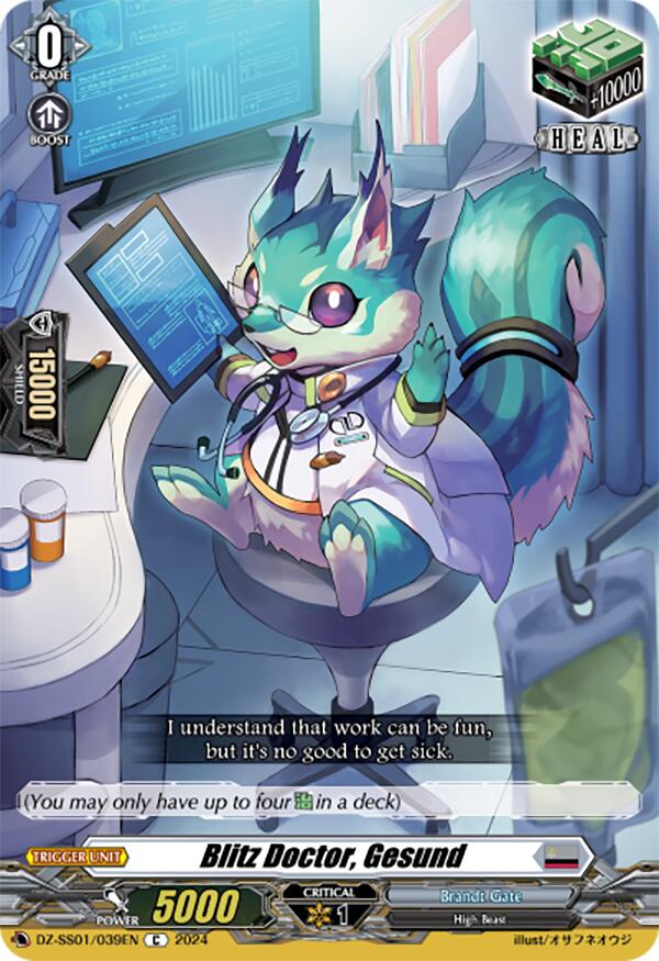 Blitz Doctor, Gesund (DZ-SS01/039EN) [Festival Booster 2024] - PCA Designer Toys