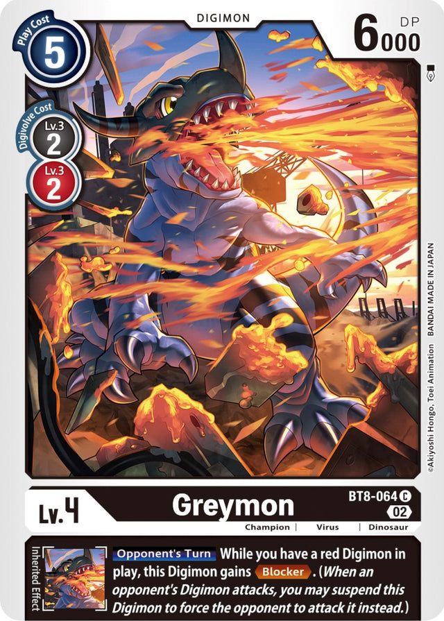 Greymon [BT8-064] (Winner Pack Dimensional Phase) [New Awakening Promos] - PCA Designer Toys