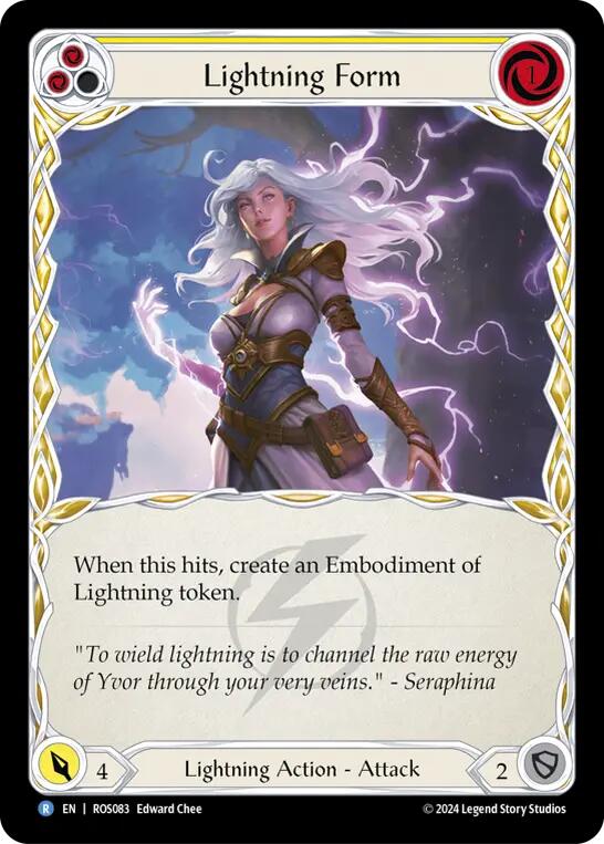 Lightning Form (Yellow) [ROS083] (Rosetta)  Rainbow Foil - PCA Designer Toys
