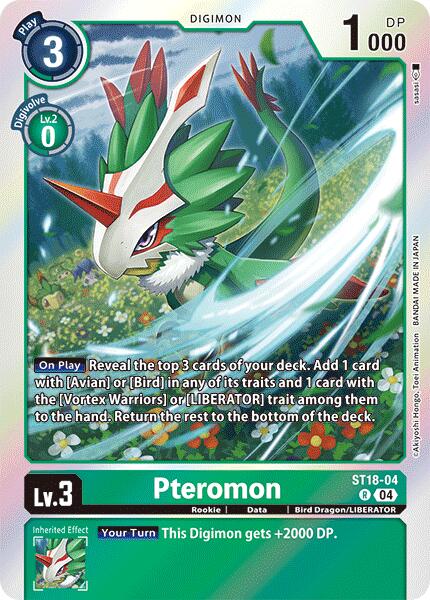 Pteromon [ST18-04] [Starter Deck: Guardian Vortex] - PCA Designer Toys