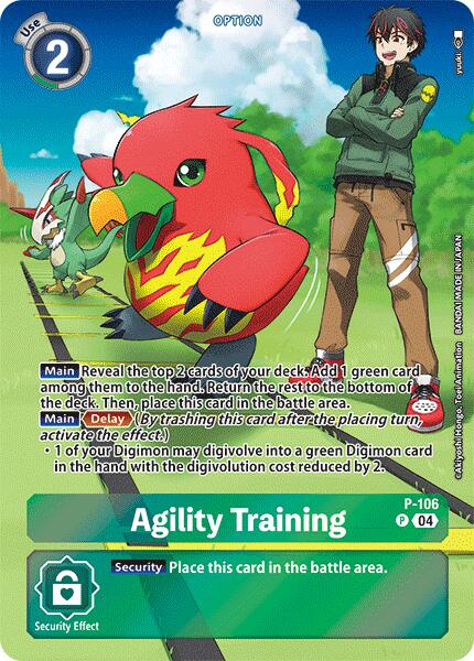 Agility Training [P-106] (Starter Deck 18 Exclusive) [Starter Deck: Guardian Vortex Promos] - PCA Designer Toys