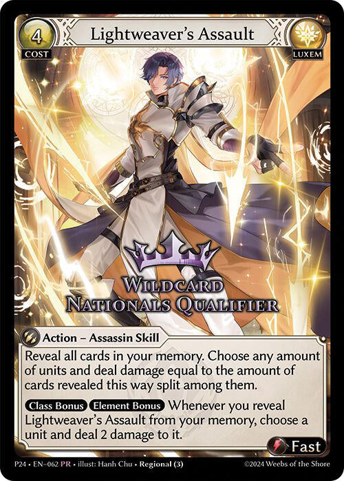 Lightweaver's Assault (062) [Promotional Cards] - PCA Designer Toys