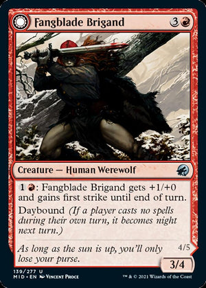 Fangblade Brigand // Fangblade Eviscerator [Innistrad: Midnight Hunt] - PCA Designer Toys
