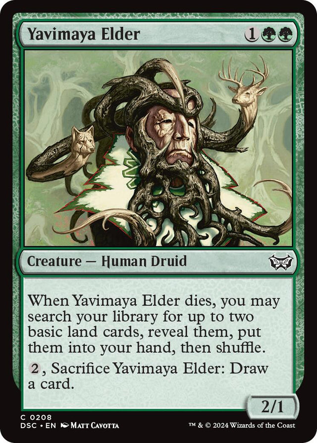 Yavimaya Elder [Duskmourn: House of Horror Commander] - PCA Designer Toys
