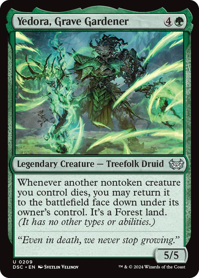 Yedora, Grave Gardener [Duskmourn: House of Horror Commander] - PCA Designer Toys