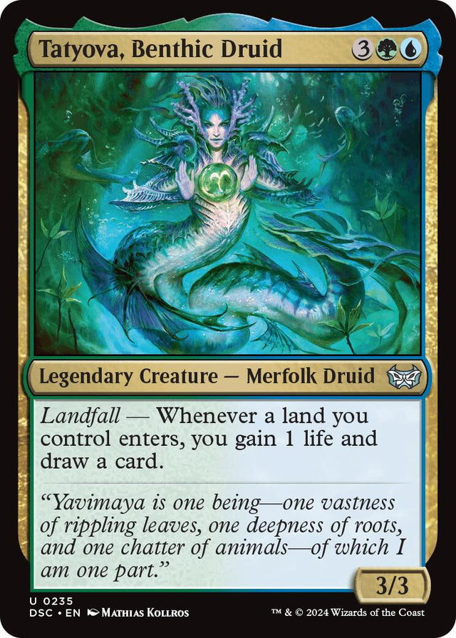 Tatyova, Benthic Druid [Duskmourn: House of Horror Commander] - PCA Designer Toys