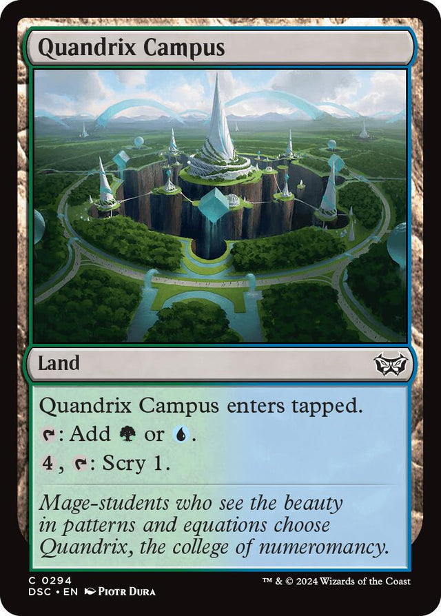 Quandrix Campus [Duskmourn: House of Horror Commander] - PCA Designer Toys