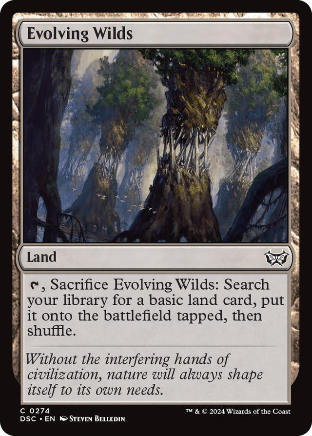 Evolving Wilds [Duskmourn: House of Horror Commander] - PCA Designer Toys