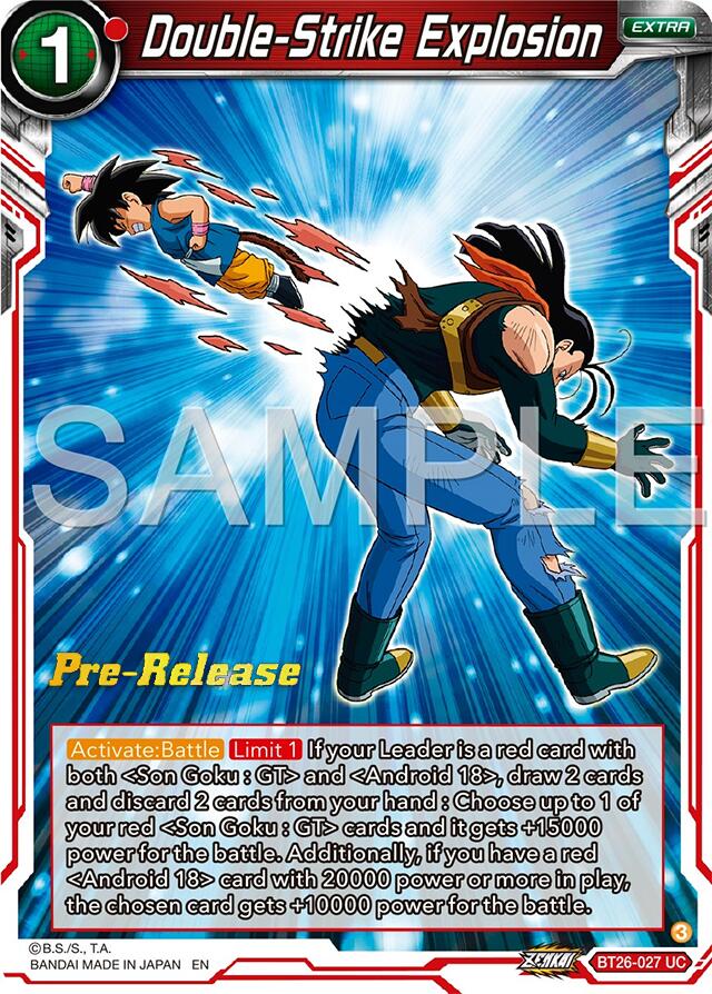 Double-Strike Explosion (BT26-027) [Ultimate Advent Prerelease Promos] - PCA Designer Toys