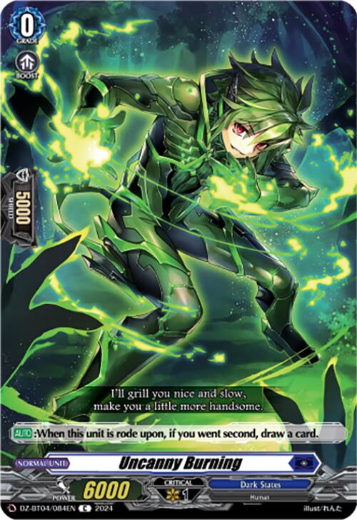 Uncanny Burning (DZ-BT04/084EN) [Destined Showdown]