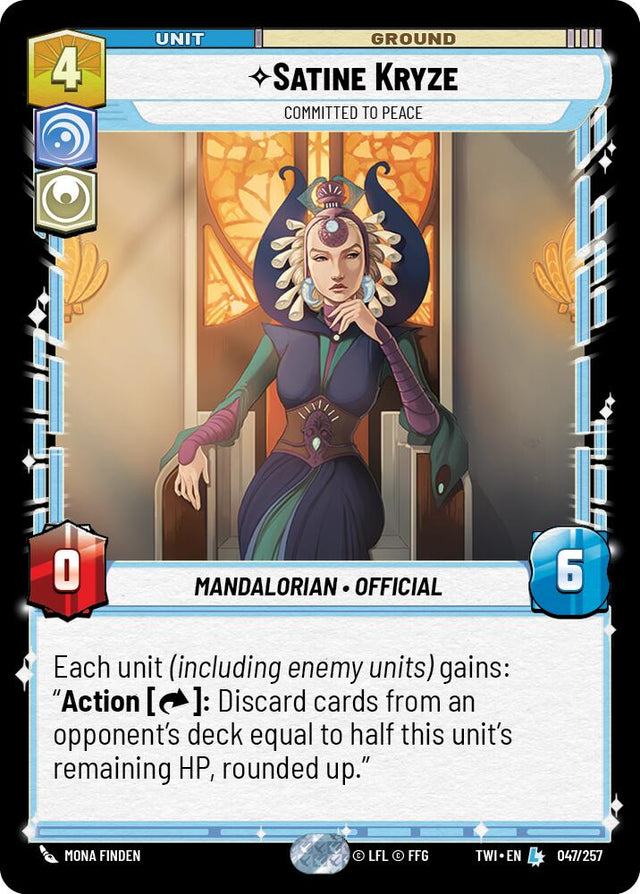 Satine Kryze - Committed to Peace (047/257) (047/257) [Twilight of the Republic]