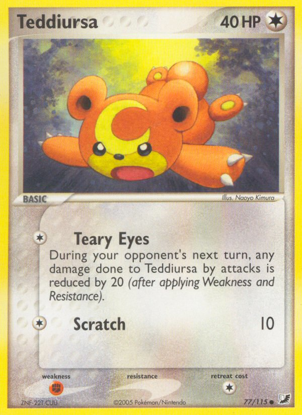 Teddiursa (77/115) [EX: Unseen Forces] - PCA Designer Toys