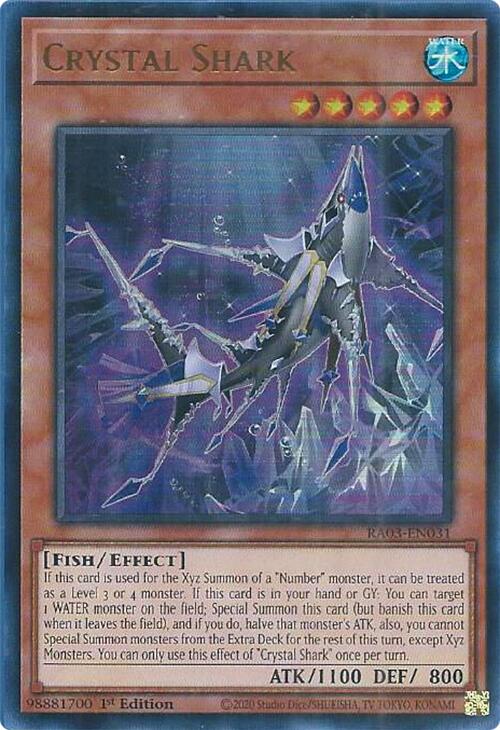 Crystal Shark (UR) [RA03-EN031] Ultra Rare - PCA Designer Toys