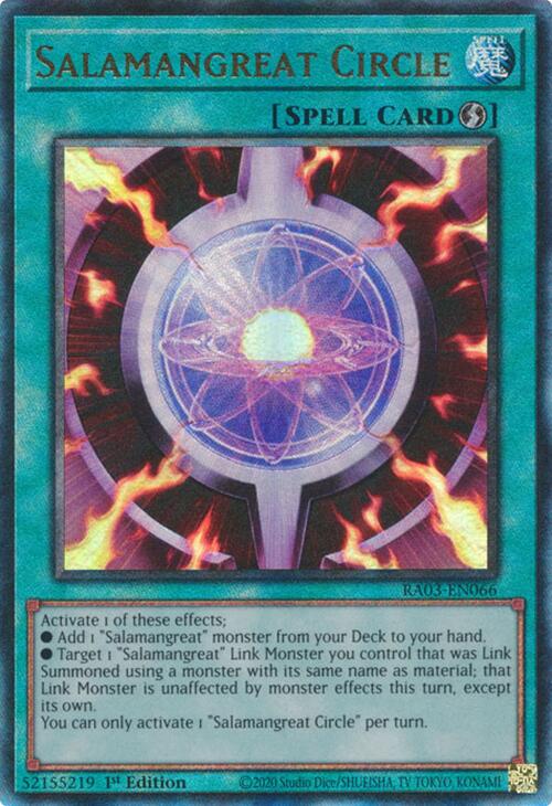 Salamangreat Circle (UTR) [RA03-EN066] Prismatic Ultimate Rare - PCA Designer Toys