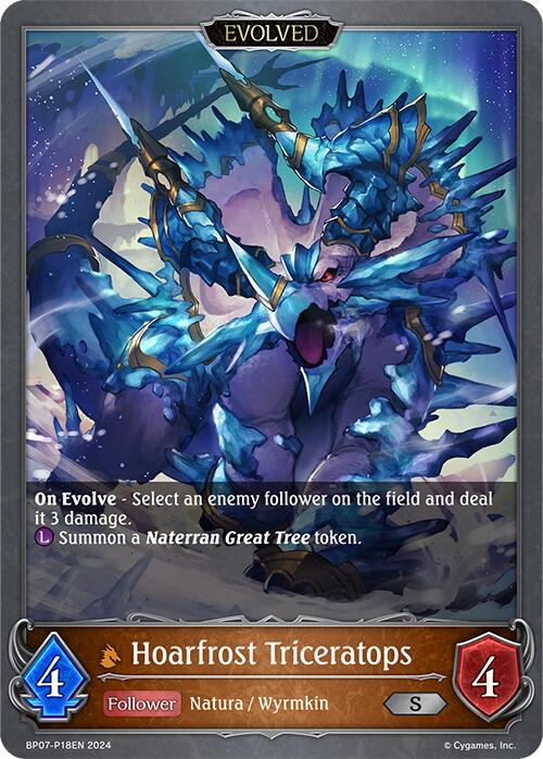Hoarfrost Triceratops (Evolved) - P18EN (Foil) (BP07-P18EN) [Verdant Steel]