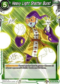 Heavy Light Shatter Burst (Divine Multiverse Draft Tournament) (DB2-096) [Tournament Promotion Cards] - PCA Designer Toys