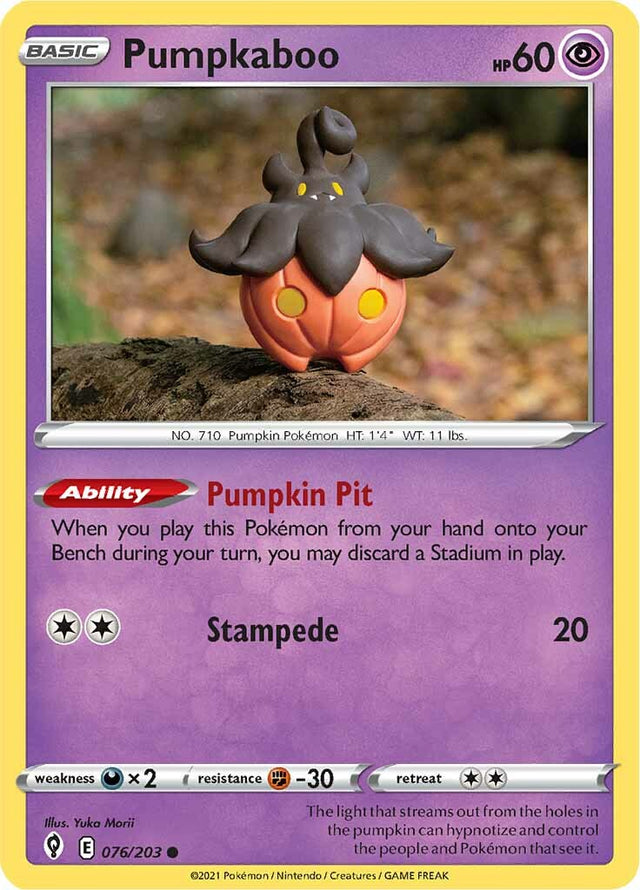 Pumpkaboo (076/203) [Sword & Shield: Evolving Skies] - PCA Designer Toys