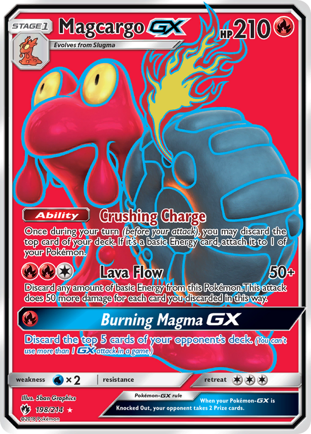 Magcargo GX (198/214) [Sun & Moon: Lost Thunder] - PCA Designer Toys