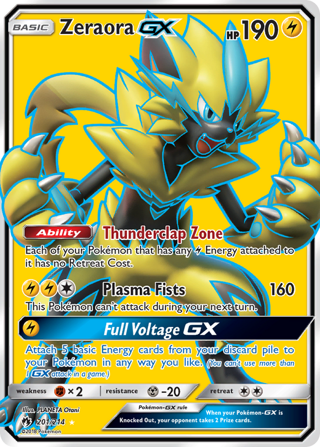 Zeraora GX (201/214) [Sun & Moon: Lost Thunder] - PCA Designer Toys