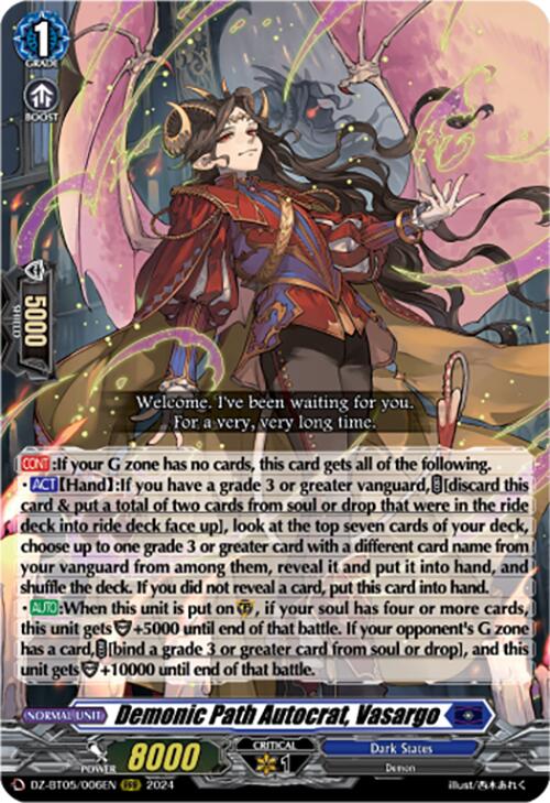 Demonic Path Autocrat, Vasargo (DZ-BT05/006EN) [Omniscient Awakening]