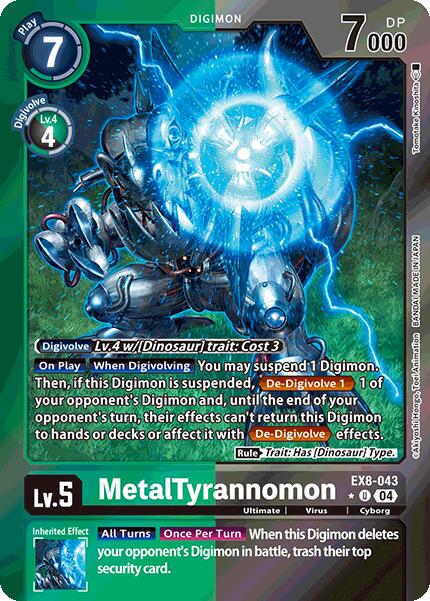 MetalTyrannomon [EX8-043] (Limited Foil) [Chain of Liberation] - PCA Designer Toys
