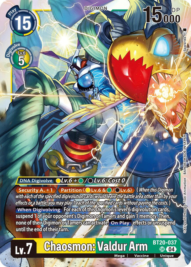 Chaosmon: Valdur Arm [BT20-037] [Release Special Booster Ver.2.5] - PCA Designer Toys