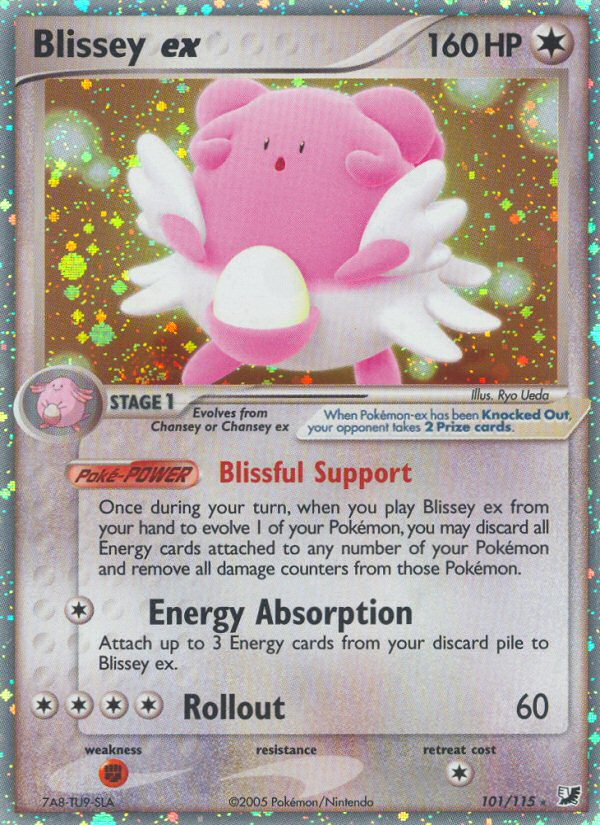 Blissey ex (101/115) [EX: Unseen Forces] - PCA Designer Toys