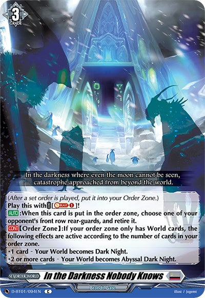 In the Darkness Nobody Knows (D-BT01/094EN) [Genesis of the Five Greats] - PCA Designer Toys