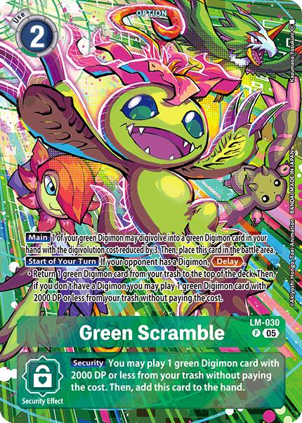 Green Scramble [LM-030] (Alternate Art) [Starter Deck: Hero of Hope] - PCA Designer Toys