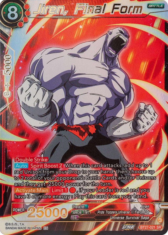 Jiren, Final Form (BT27-021) [History of Z] - PCA Designer Toys