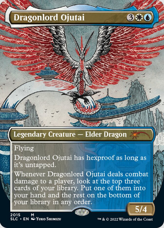Dragonlord Ojutai (Borderless) [Secret Lair Countdown Kit]